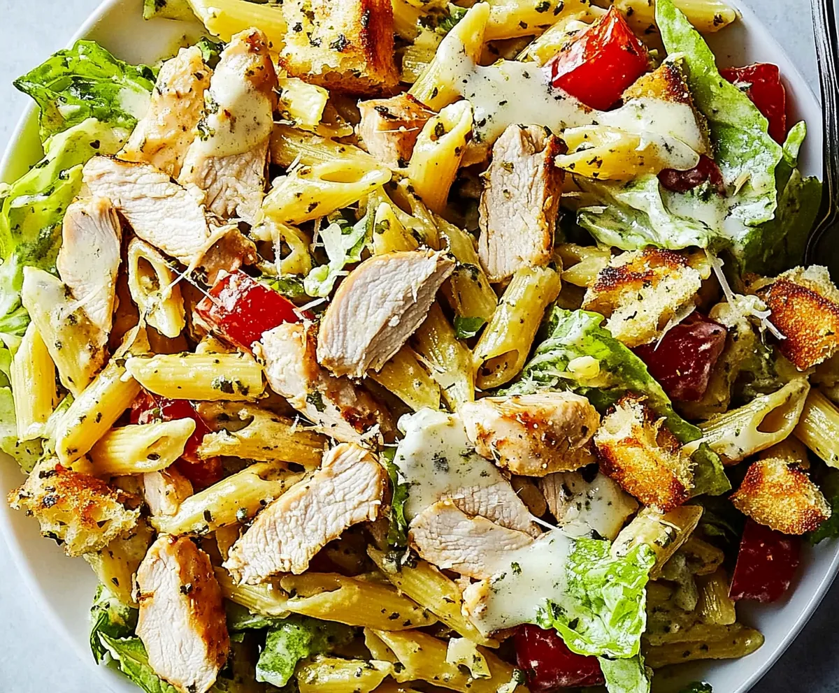 Chicken Caesar Pasta Salad