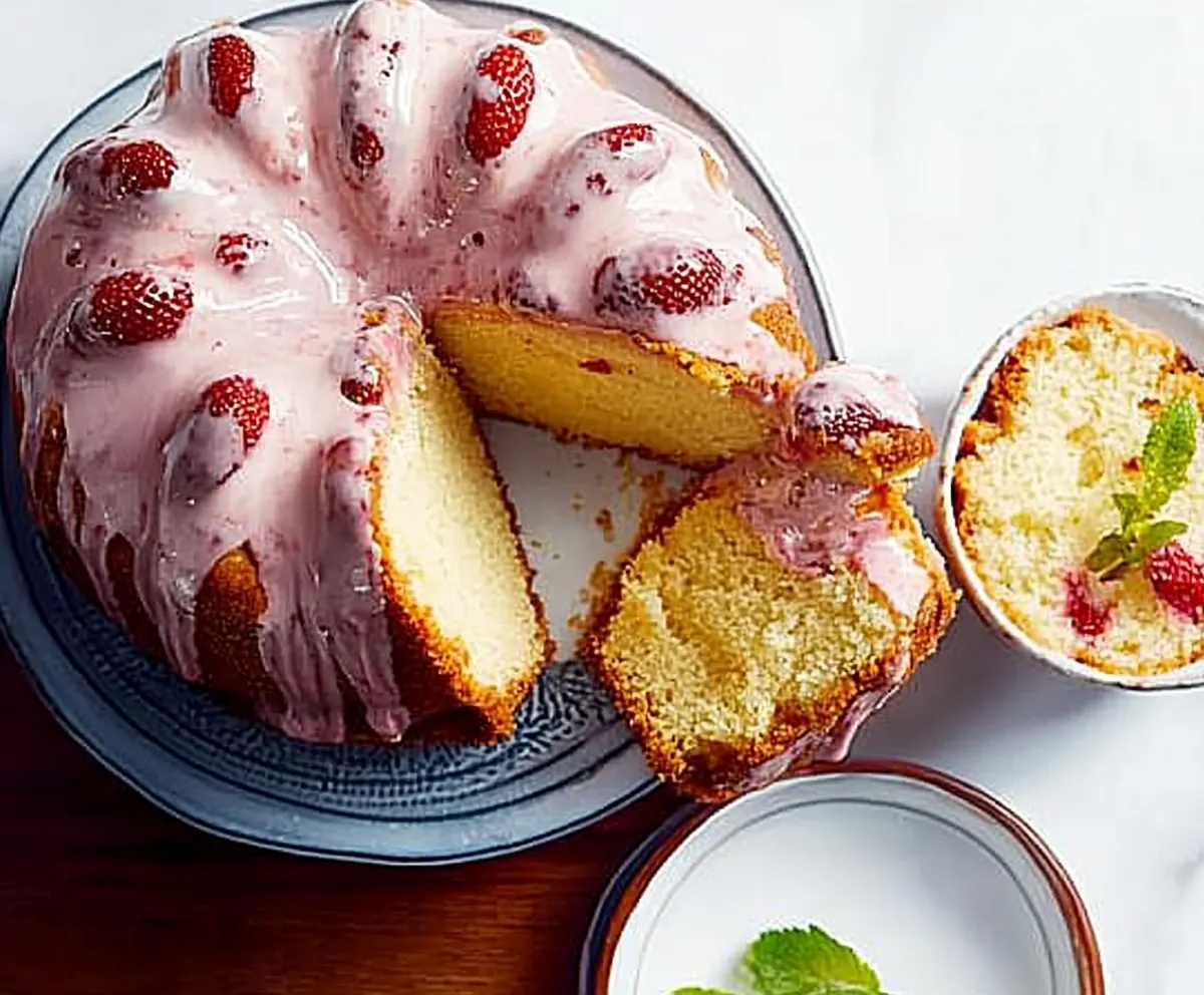 Strawberry Pound Cake