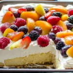 Easy Summer Cake with Fruit & Cream