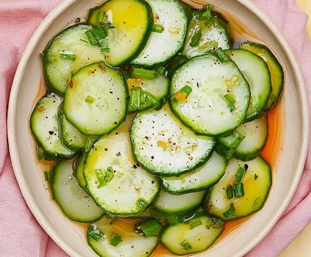 Tangy Pickled Cucumber Salad