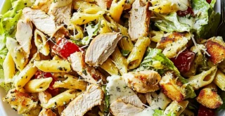 Chicken Caesar Pasta Salad