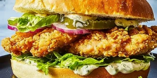 Fried Chicken Caesar Sandwich