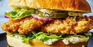 Fried Chicken Caesar Sandwich